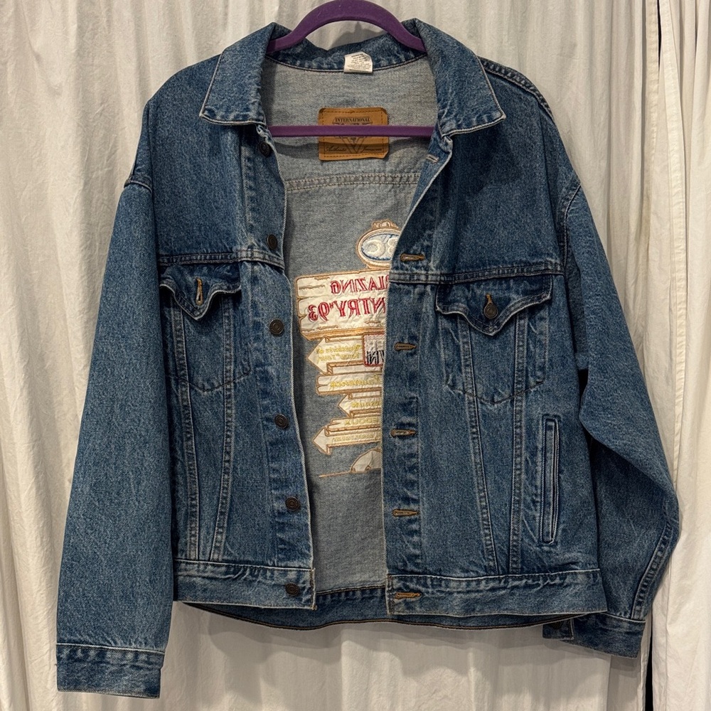 Embroidered Denim Jacket - Picture 4 of 6